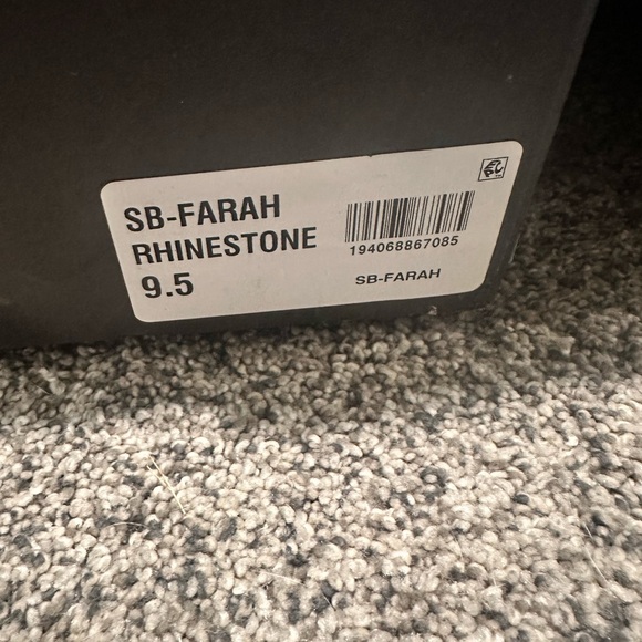 Farah Silver Sparkle Heeled Boots - Picture 3 of 5